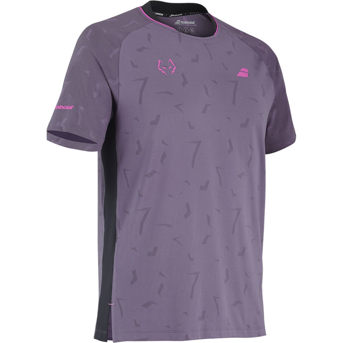 Мъжка тениска Babolat Replica J. Lebron Black/Plum