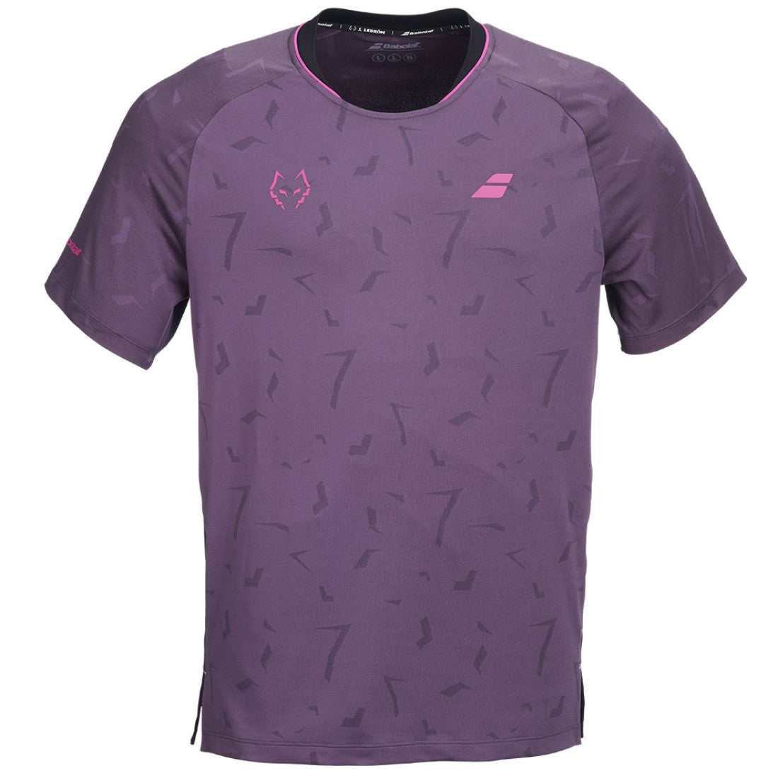 Мъжка тениска Babolat Replica J. Lebron Black/Plum
