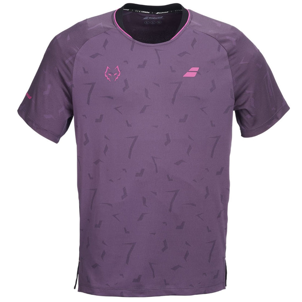 Мъжка тениска Babolat Replica J. Lebron Black/Plum