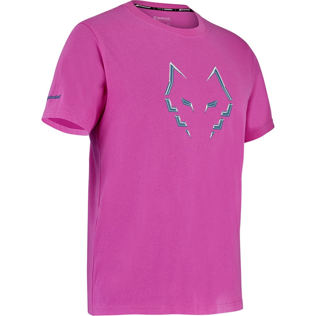 Мъжка тениска Babolat Cotton Tee J. Lebbbron Raspberry