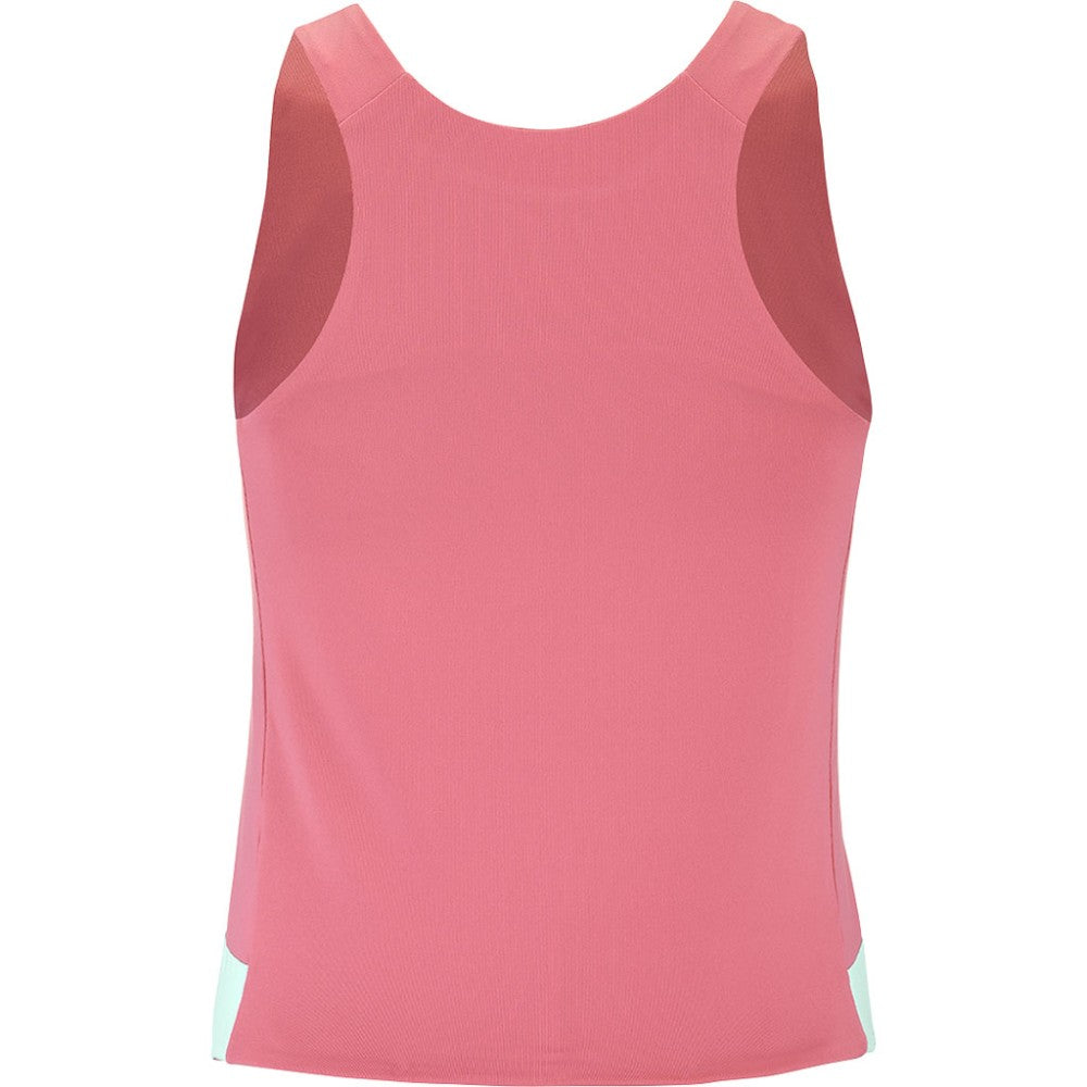 Дамски потник Babolat Perf Tank - Sun Kissed Coral, задната част, стилен и функционален дизайн за тенис и падел.