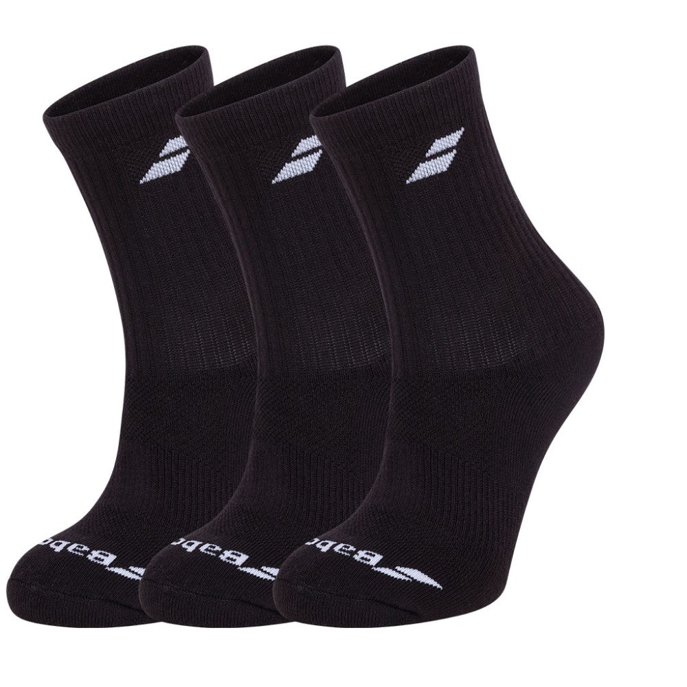 Детски чорапи Babolat 3 Pairs Black