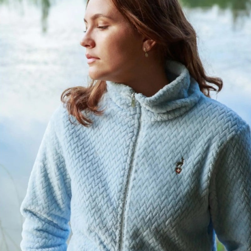 Дамско поларено горнище AULP Becco Light Blue
