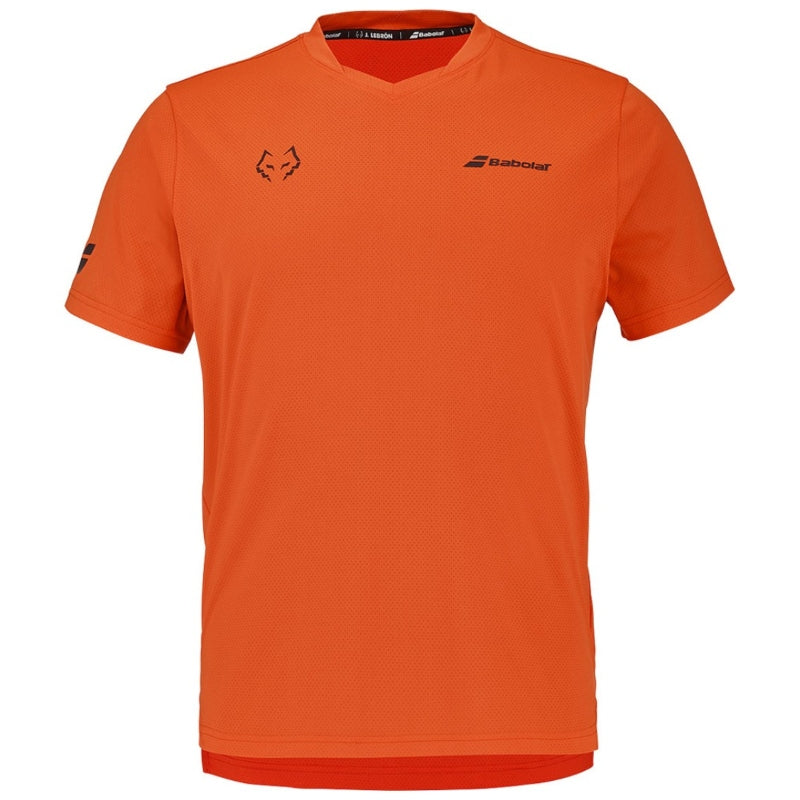 Мъжка тениска Babolat Crew Neck Tee J Lebron Red Orange
