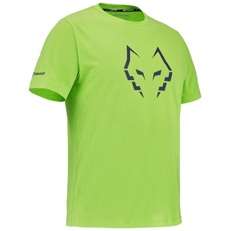 Мъжка тениска Babolat Cotton Tee J Lebron Green Flash