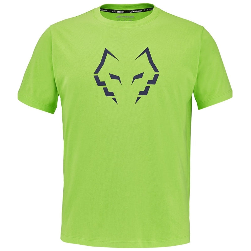Мъжка тениска Babolat Cotton Tee J Lebron Green Flash