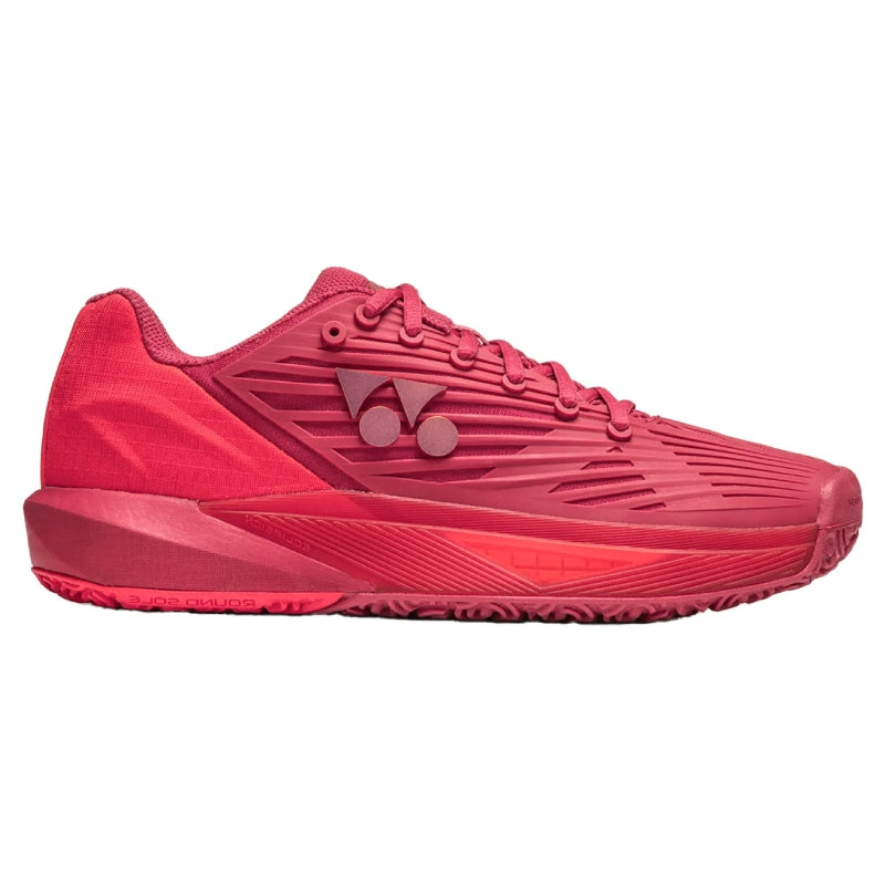 Мъжки маратонки Yonex Ecliption 5 Clay Ruby Red с максимална стабилност и ефективно абсорбиране на ударите.