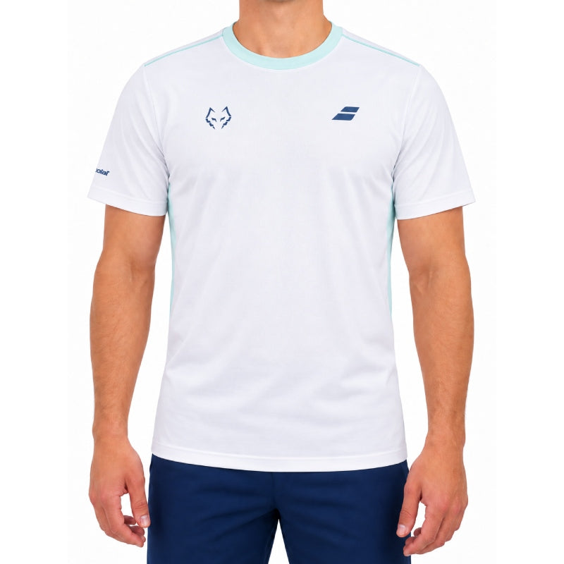 Мъжка тениска Babolat Crew Neck Tee Juan Lebron White