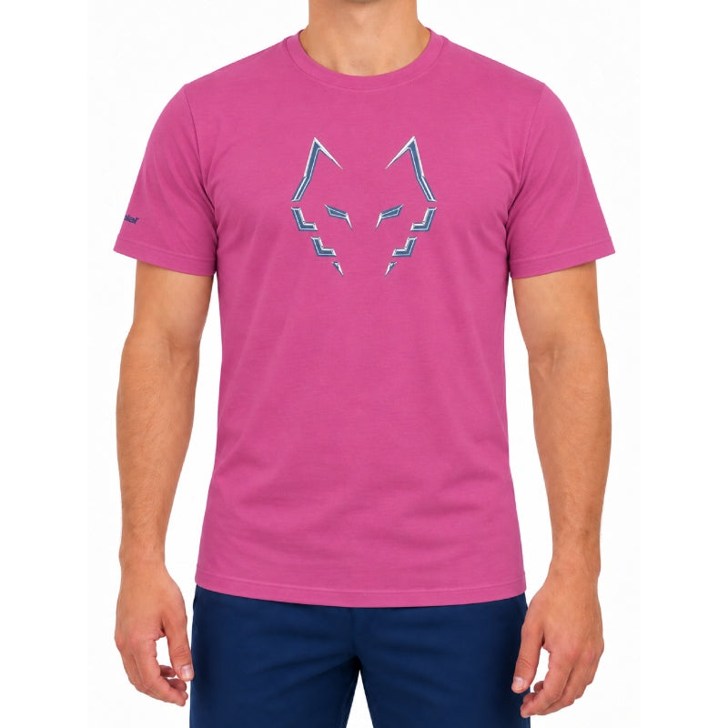 Мъжка тениска Babolat Cotton Tee J. Lebron Raspberry