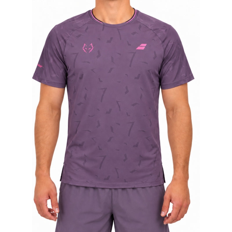 Мъжка тениска Babolat Replica J. Lebron Black/Plum
