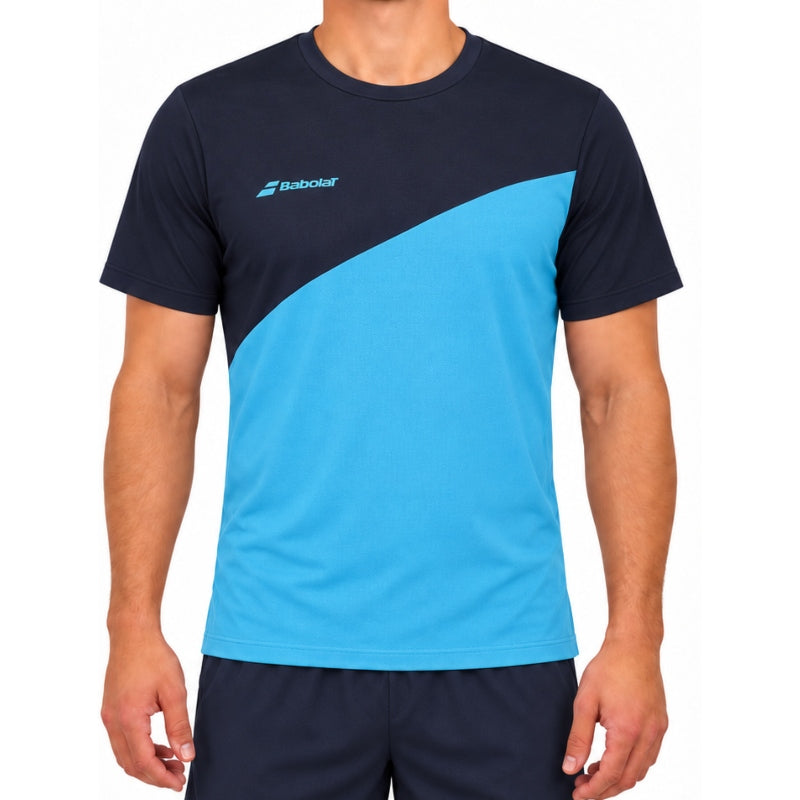 Мъжка тениска Babolat Drive Crew Drive Blue