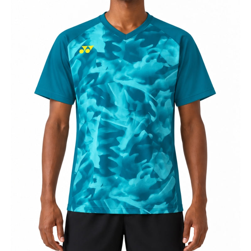 Мъжка тениска Yonex Crew Neck Shirt Blue Green