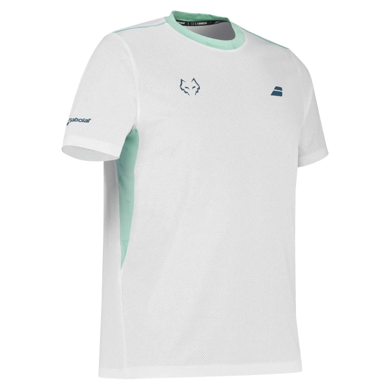 Мъжка тениска Babolat Crew Neck Tee Juan Lebron White