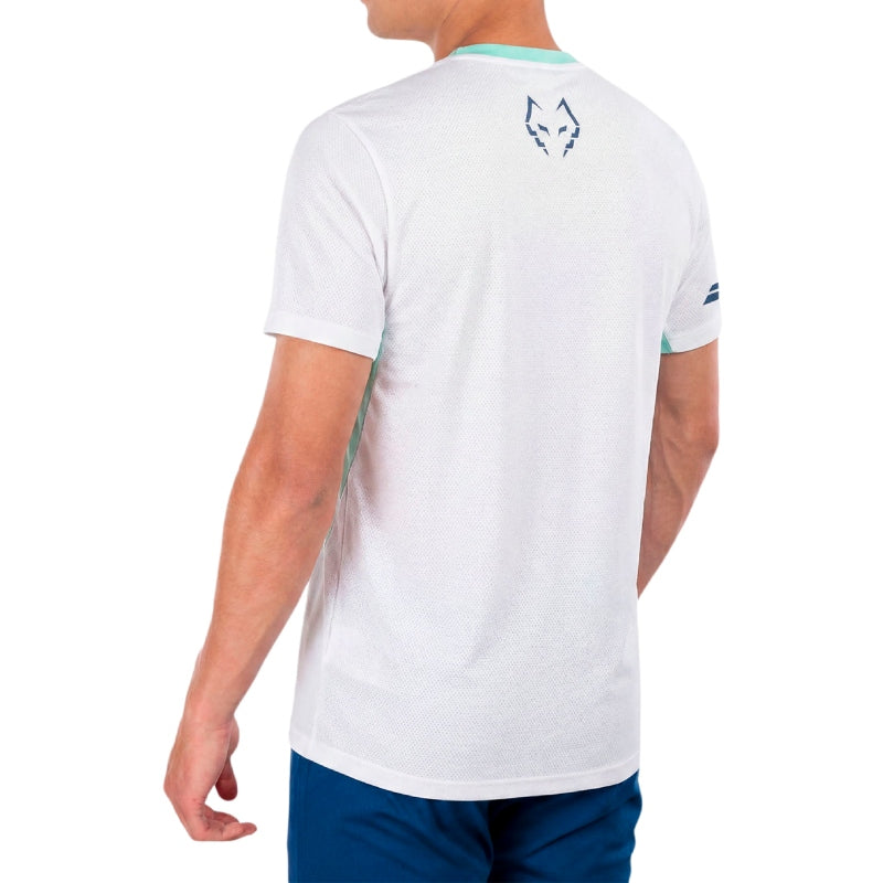 Мъжка тениска Babolat Crew Neck Tee Juan Lebron White