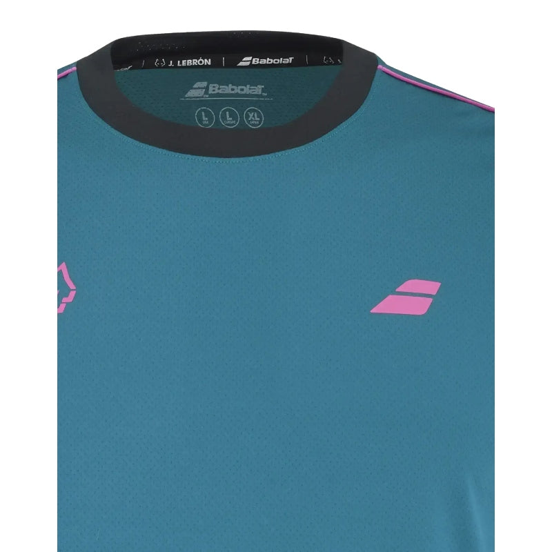 Мъжка тениска Babolat Crew Neck Tee Juan Lebron Blue