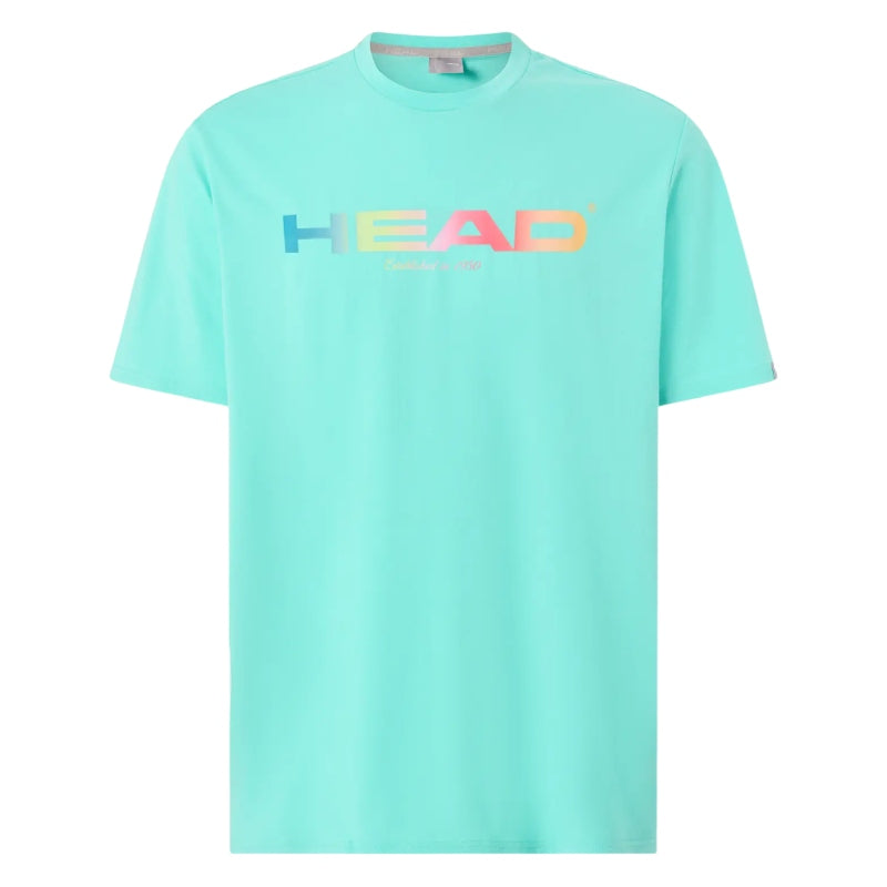 Men's Head Rainbow Turquoise T-shirt