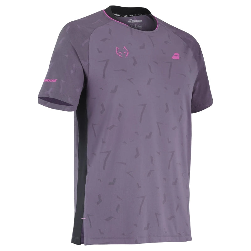 Мъжка тениска Babolat Replica J. Lebron Black/Plum