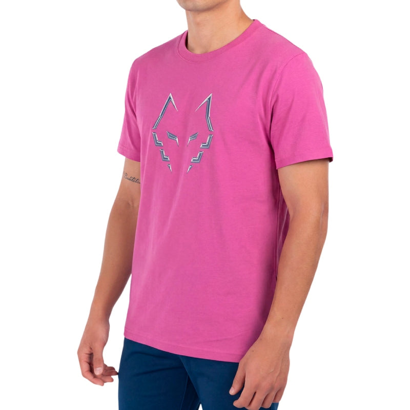 Мъжка тениска Babolat Cotton Tee J. Lebbbron Raspberry