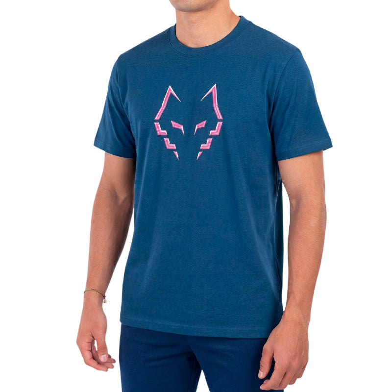 Мъжка тениска Babolat Cotton Tee J. Lebbbron Legion Blue