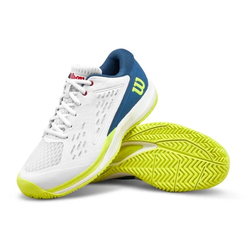 Детски маратонки Wilson Rush Pro Ace Junior Snow White/Ensign Blue