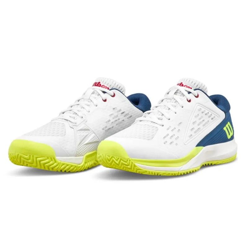 Детски маратонки Wilson Rush Pro Ace Junior Snow White/Ensign Blue