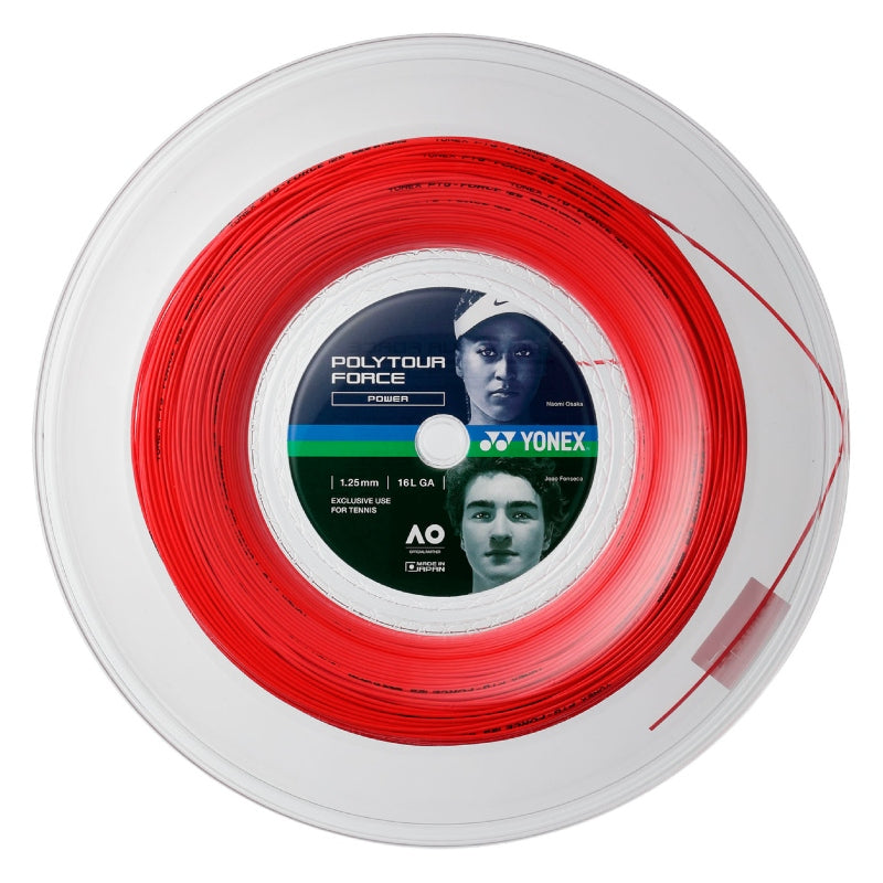 Cordaj monofilament de înaltă tehnologie, roșu, creat pentru tenismenii care caută putere explozivă, control stabil și o senzație excelentă la contactul cu mingea. Grosime 1.25 cm.
