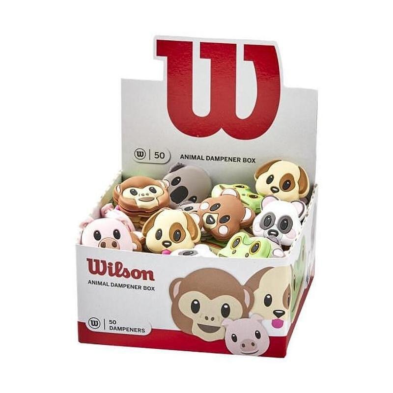 Amortizor din cutia WILSON EMOJI DAMPENER BOX pentru rachete de tenis Wilson și Wilson Blade, cu design jucăuș