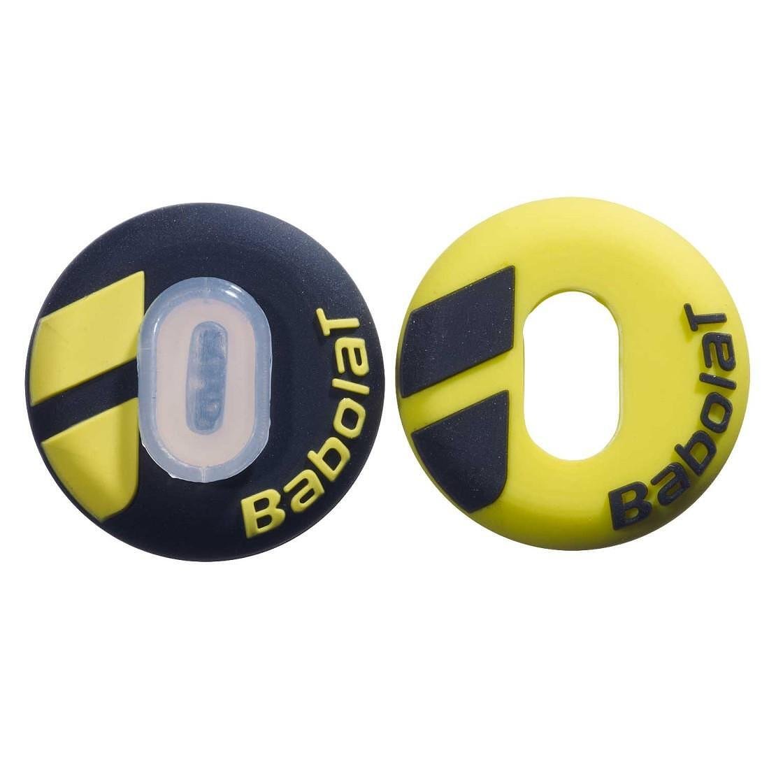 Antivibratoare Babolat CUSTOM DAMP X2 - negru, galben pentru rachete de tenis Babolat, confort și control la fiecare lovitură.