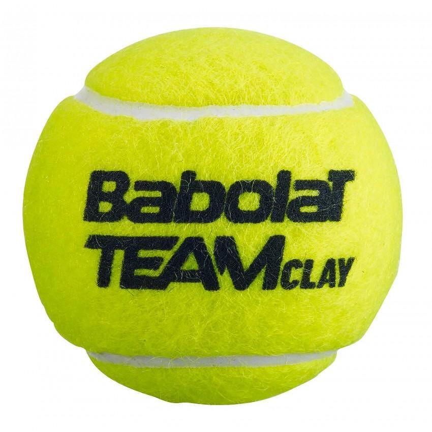 Babolat TEAM CLAY x3 tennis balls for clay courts, durable and comfortable, suitable for tennis equipment