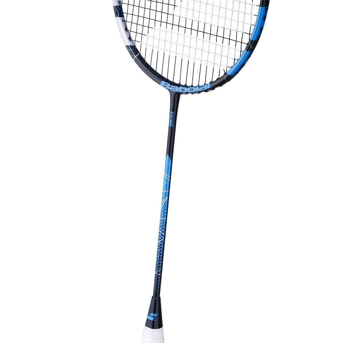 Babolat PRIME 2025 badminton racket (strung) - a lightweight carbon racket with a large sweetspot for comfort and precision.