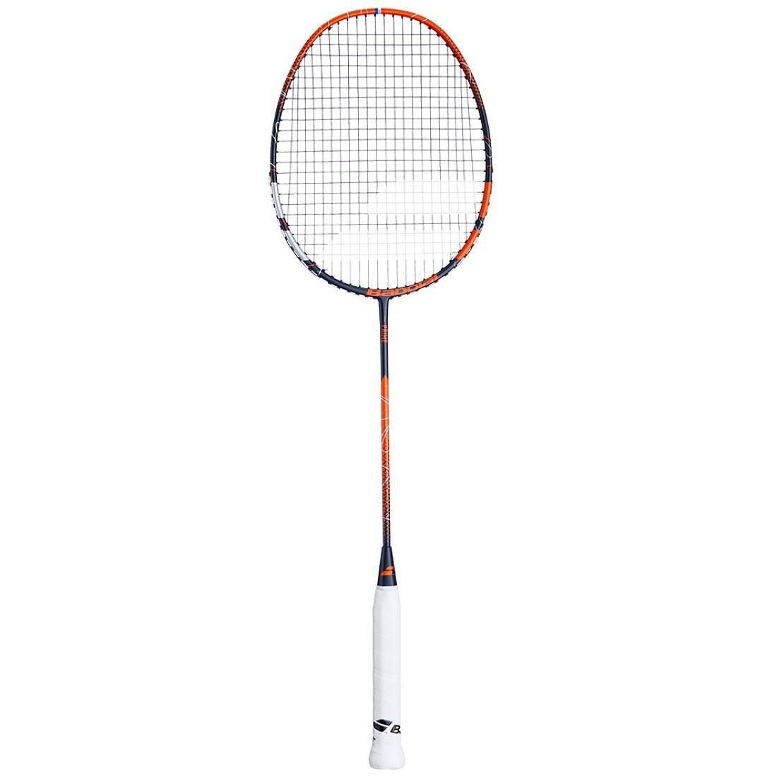 Babolat PRIME 2025 Orange badminton racket (strung) – lightweight carbon racket with a large sweetspot