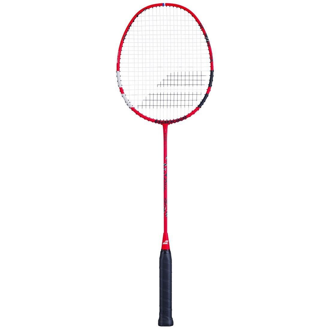 Badminton racket Babolat X-FEEL RISE (strung) for an all-round club player with comfort and precision.