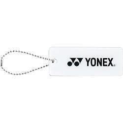 Бадж с име YONEX ID TAG - бял, двустранен идентификационен етикет с лого Yonex за състезатели.
