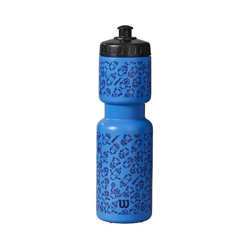 Бутилка за вода WILSON MINIONS WATER BOTTLE - синя, 750 мл, за детска тенис екипировка и тренировки