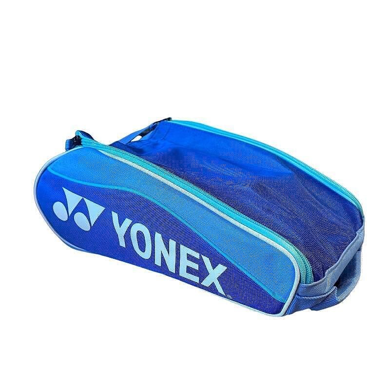 Geantă pentru pantofi Yonex Sports Shoe Bag Blast Blue/Turquoise - geantă compactă de depozitare cu fermoar, 36x24x16 cm, 100% poliester