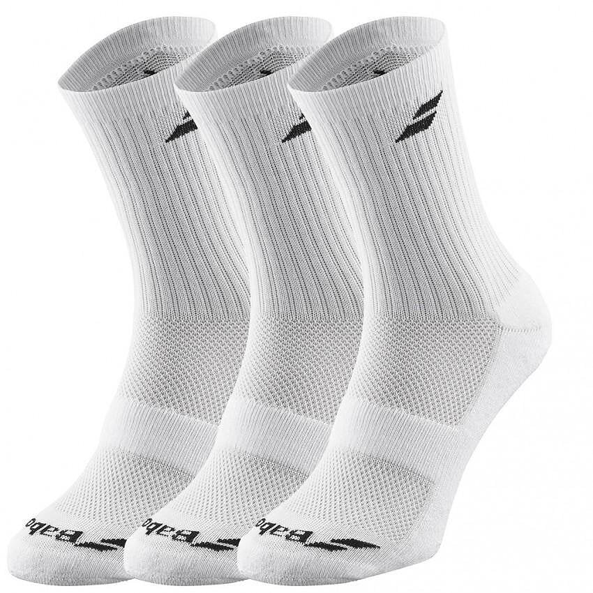 Socks Babolat 3 pairs - white