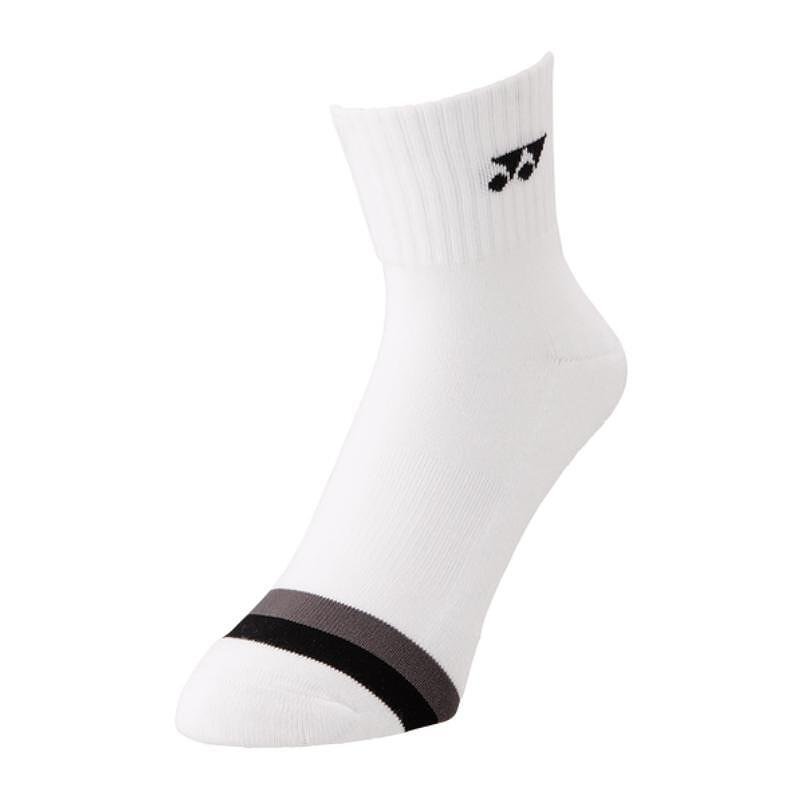 Șosete Yonex QUARTER 19234 - 3 perechi, șosete sport confortabile Yonex în alb pentru tenis și padel