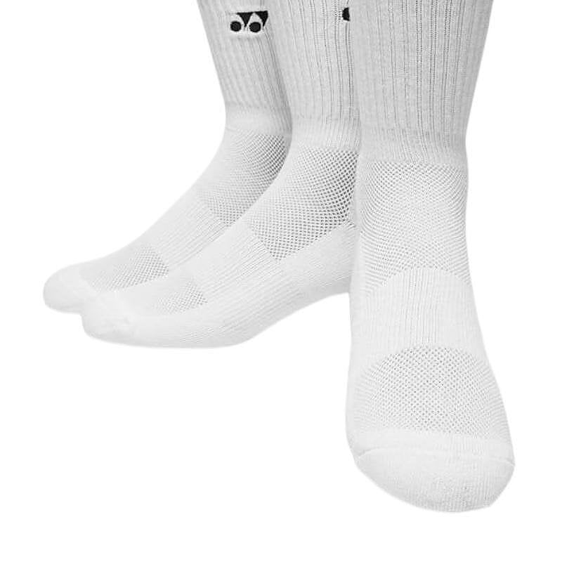 Чорапи Yonex CREW SOCKS MEN 8422 - 3 чифта бели спортни чорапи Yonex за комфорт и тенис екипировка