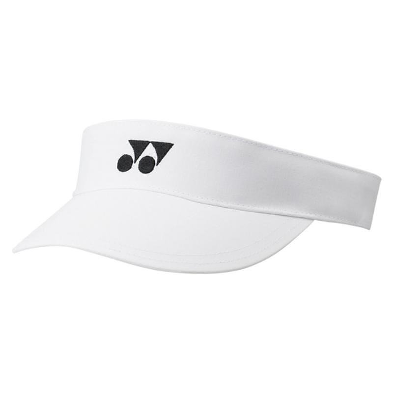 Дамска козирка YONEX VISOR 40097 White за тенис с UV защита и стилен бял дизайн.