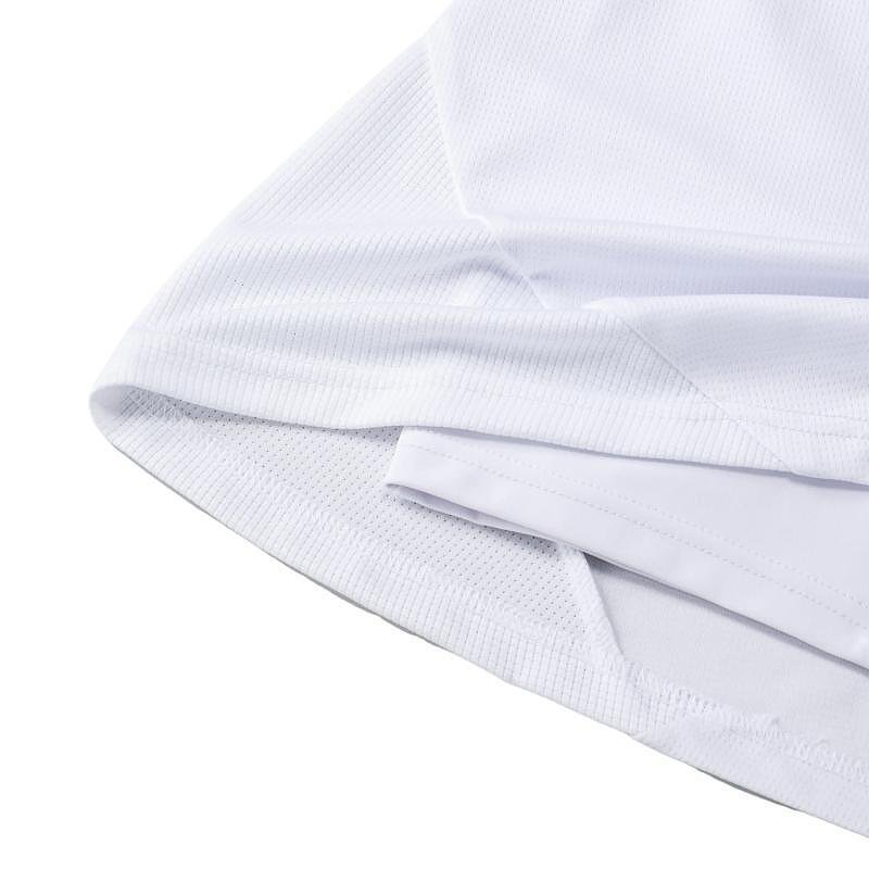 Fustă pentru copii Yonex 26194J (cu pantalonaș interior) White – fustă sport albă Yonex pentru badminton și tenis, cu pantalonaș interior