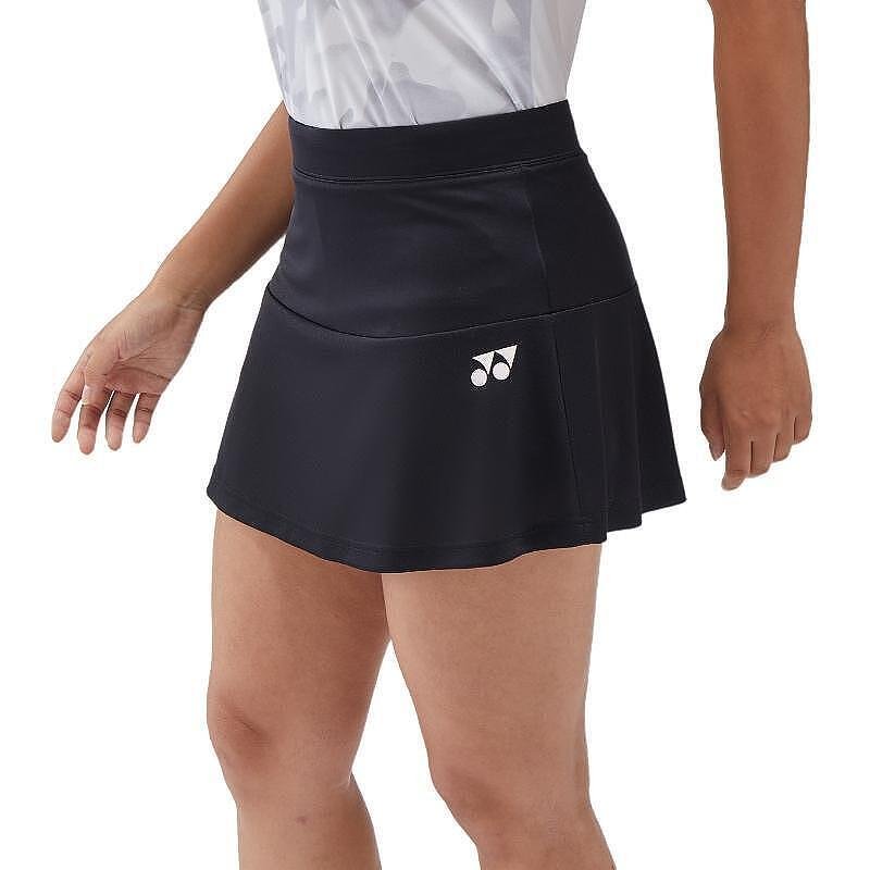 Дамска пола Yonex YW0036 Black - черна тенис пола с вграден шорт, UV защита и комфорт за тенис и падел