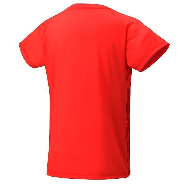 Women's Yonex CREW NECK SHIRT Pearl Red – sporty model with UV protection and quick-drying fabric