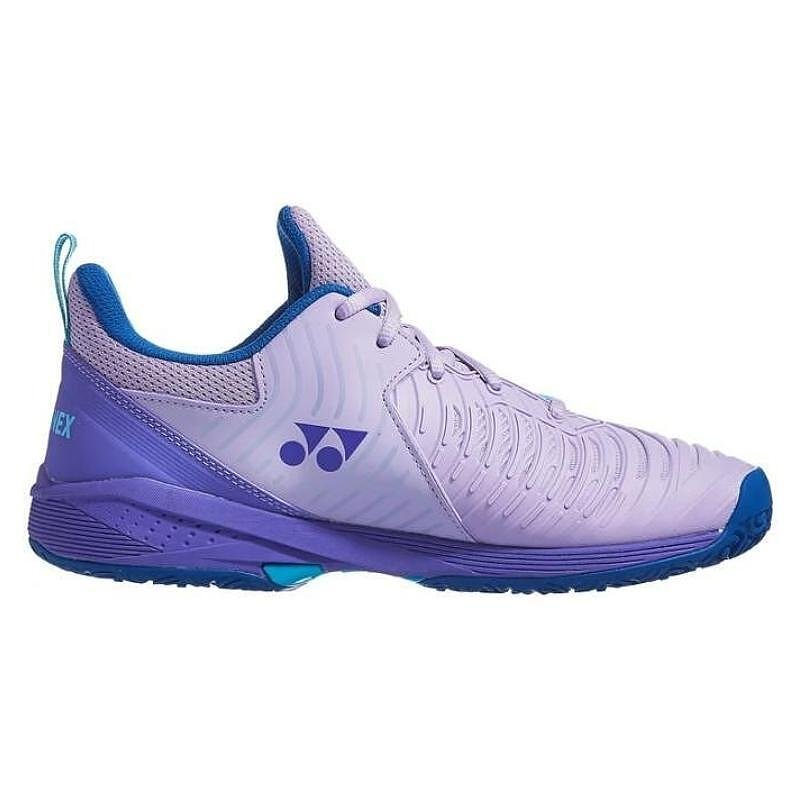 Pantofi sport de damă Yonex PC Sonicage 3 Clay Lilac – pantofi de tenis ușori pentru stabilitate, confort și viteză pe teren.