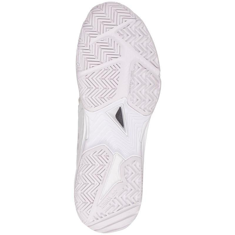 Pantofi sport pentru femei Yonex PC Sonicage 3 White/Silver cu talpă pentru stabilitate și aderență pe teren