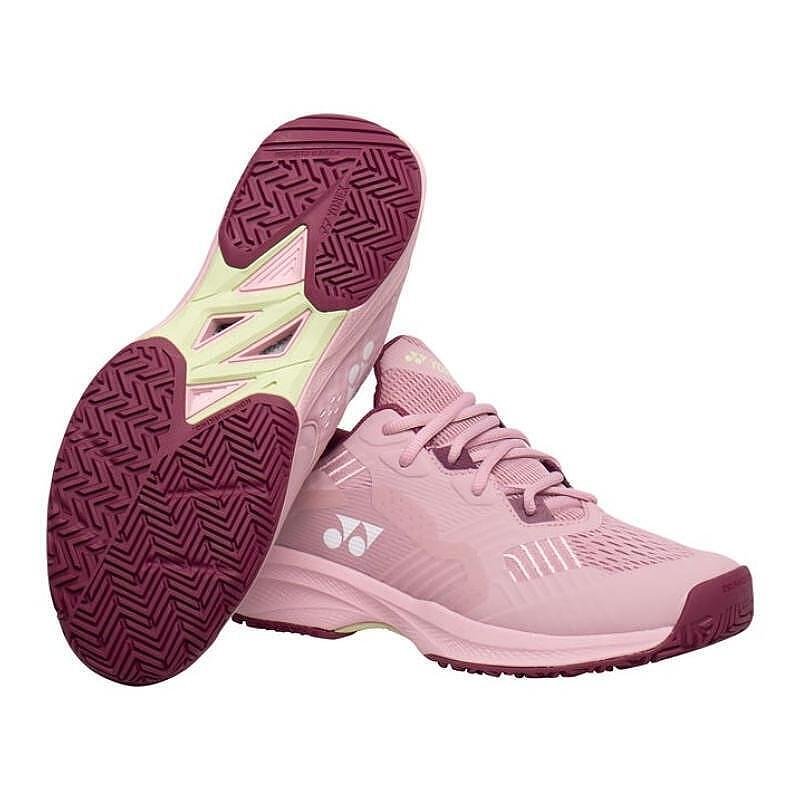 Pantofi sport pentru femei Yonex PC SONICAGE CLAY Smoke Pink – pantofi de tenis cu POWER CUSHION+ pentru confort și stabilitate