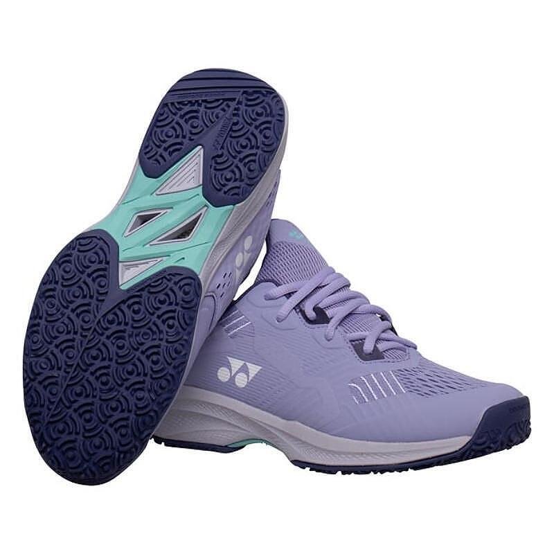 Pantofi de tenis pentru femei Yonex PC SONICAGE CLAY Mist Purple, cu POWER CUSHION+ pentru confort și stabilitate