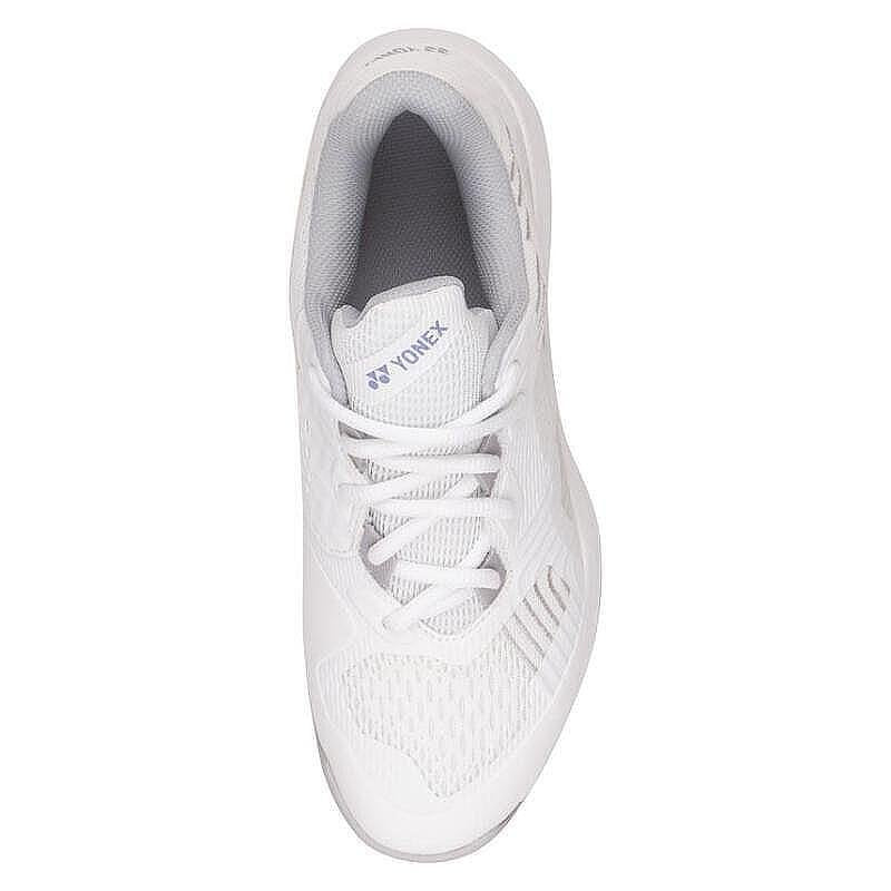 Pantofi sport pentru femei Yonex PC SONICAGE WH/GR, pantofi de tenis albi Yonex cu POWER CUSHION+ pentru stabilitate și confort