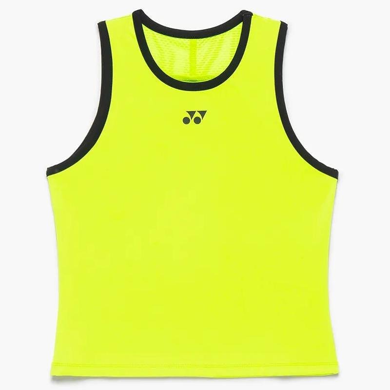 Maiou pentru femei Yonex 16852 Fresh Lime - maiou sport neon pentru tenis și badminton, cu tehnologie de răcire