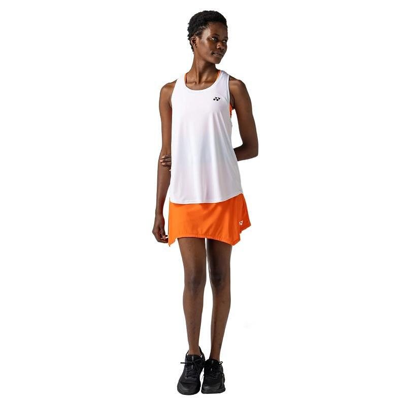 Maiou de damă Yonex 16853 White pentru tenis și padel, model ușor și confortabil cu design racerback