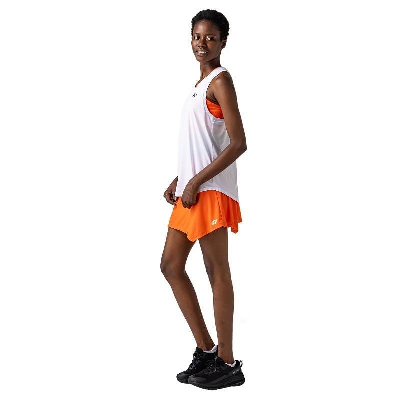 Maiou de damă Yonex 16853 White – model sport alb pentru antrenamente și meciuri cu design Racerback și confort